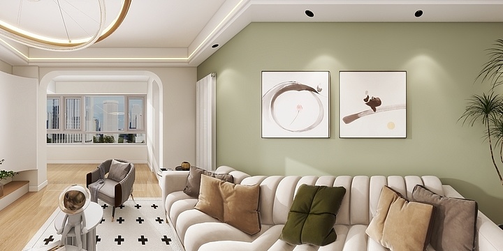 抑郁小鱼饼-书香一品2栋1301-117-装修设计方案