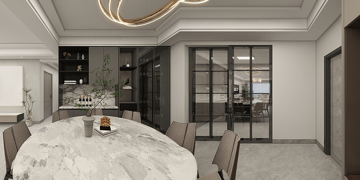 大强-全案设计-俯山郡-刘姐-装修设计方案