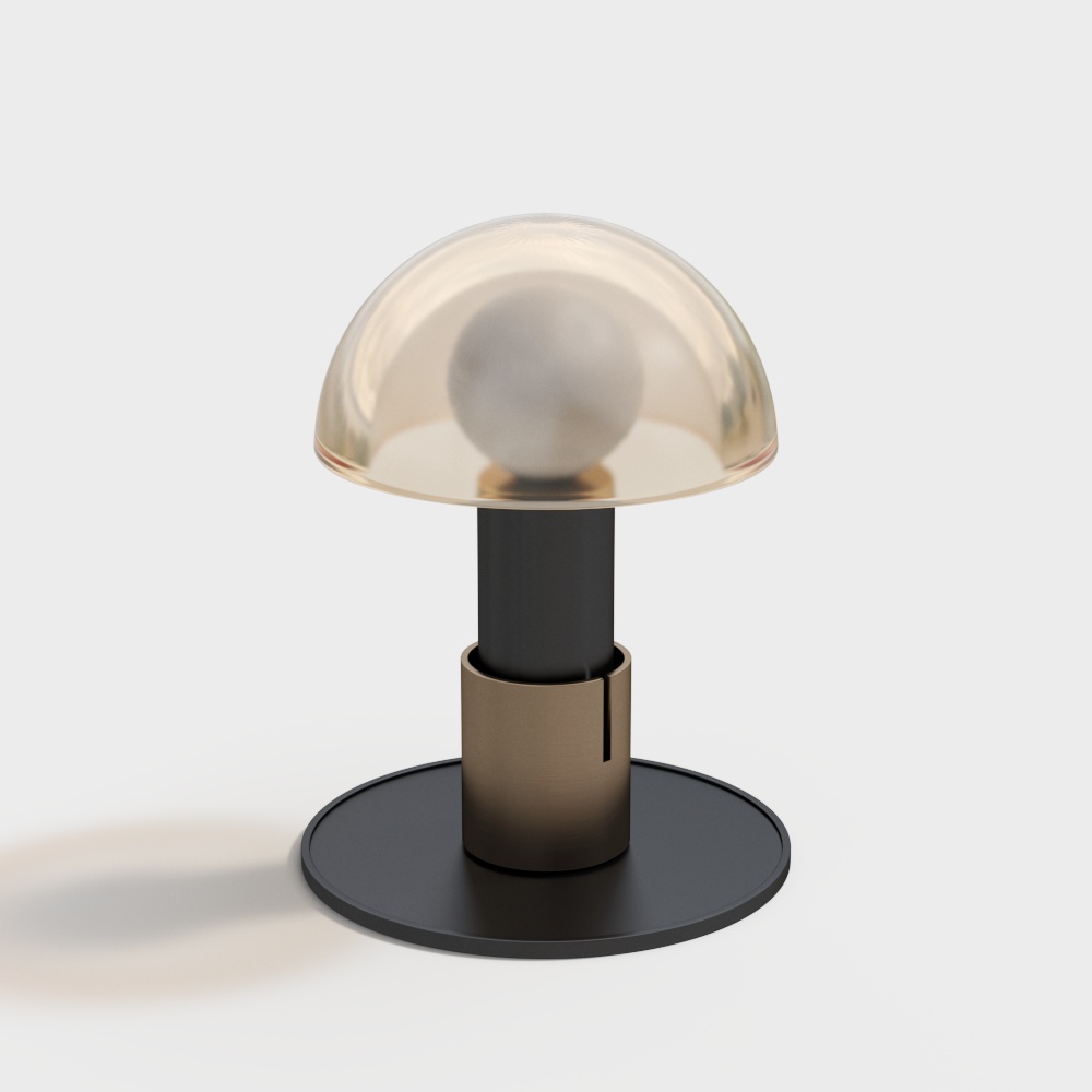 轻奢蘑菇台灯3D模型
