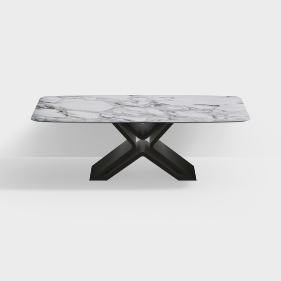 Wabi sabai Square marble dining table