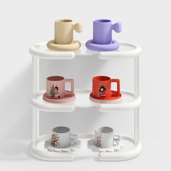 Modern cup storage rack