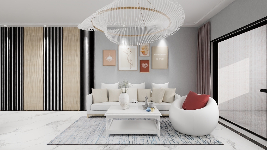 弥恩-保利东湾55㎡-装修设计方案