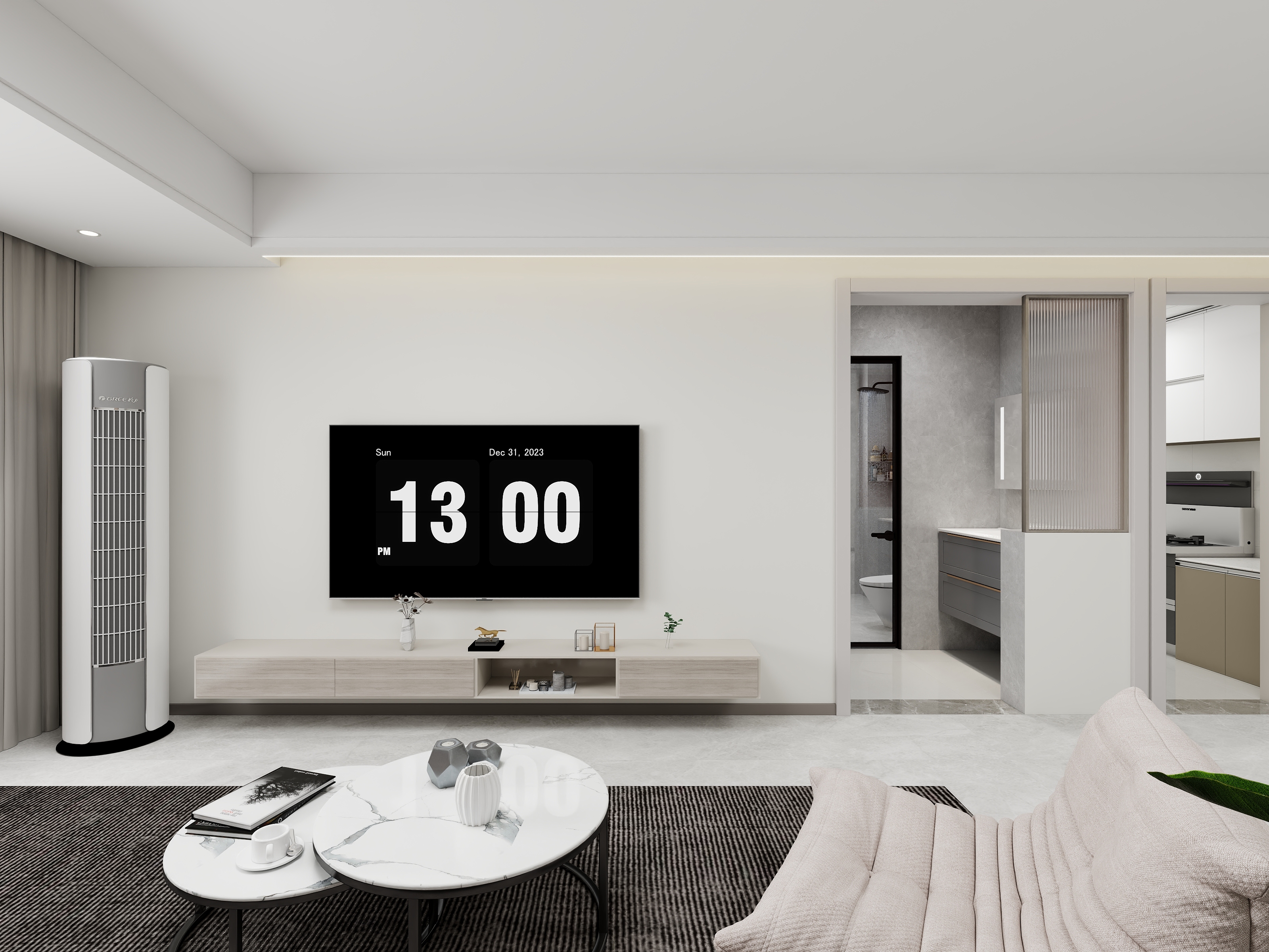 鹤壁一米装饰设计-107㎡3室-装修设计方案