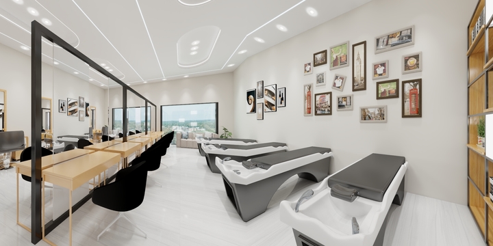 啊六设计-人和春天理发店-装修设计方案