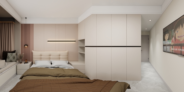 溜糖天-七彩设计出图  桃源里10-2-802-装修设计方案