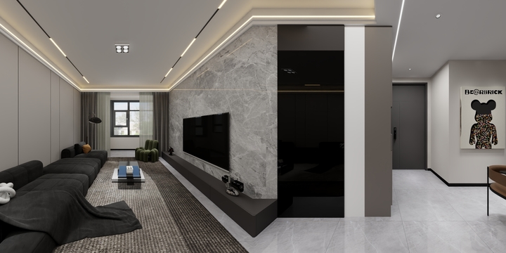 森尧啊-金地艺境108户型灰色-装修设计方案