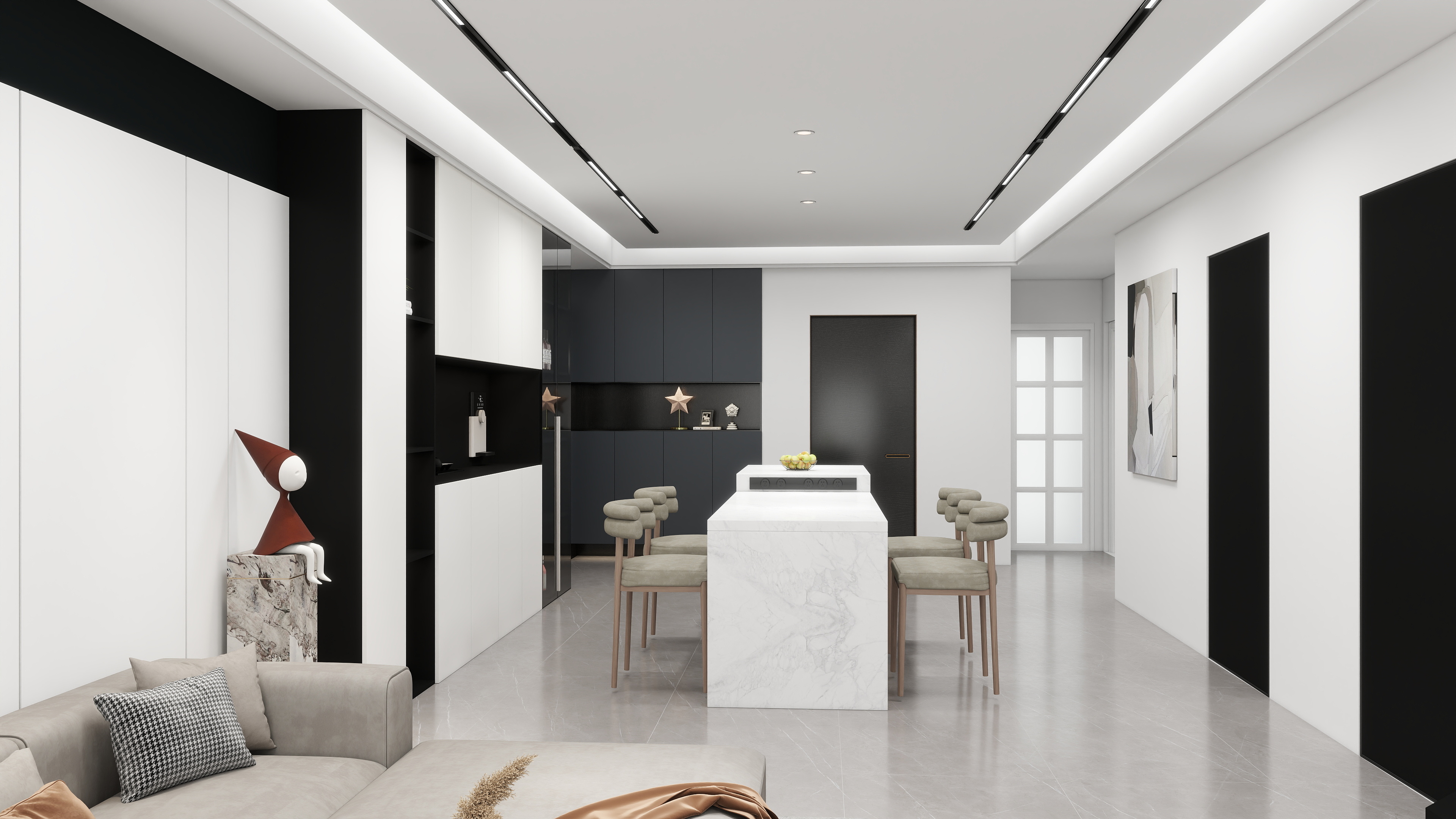 三三y-黑白灰-装修设计方案