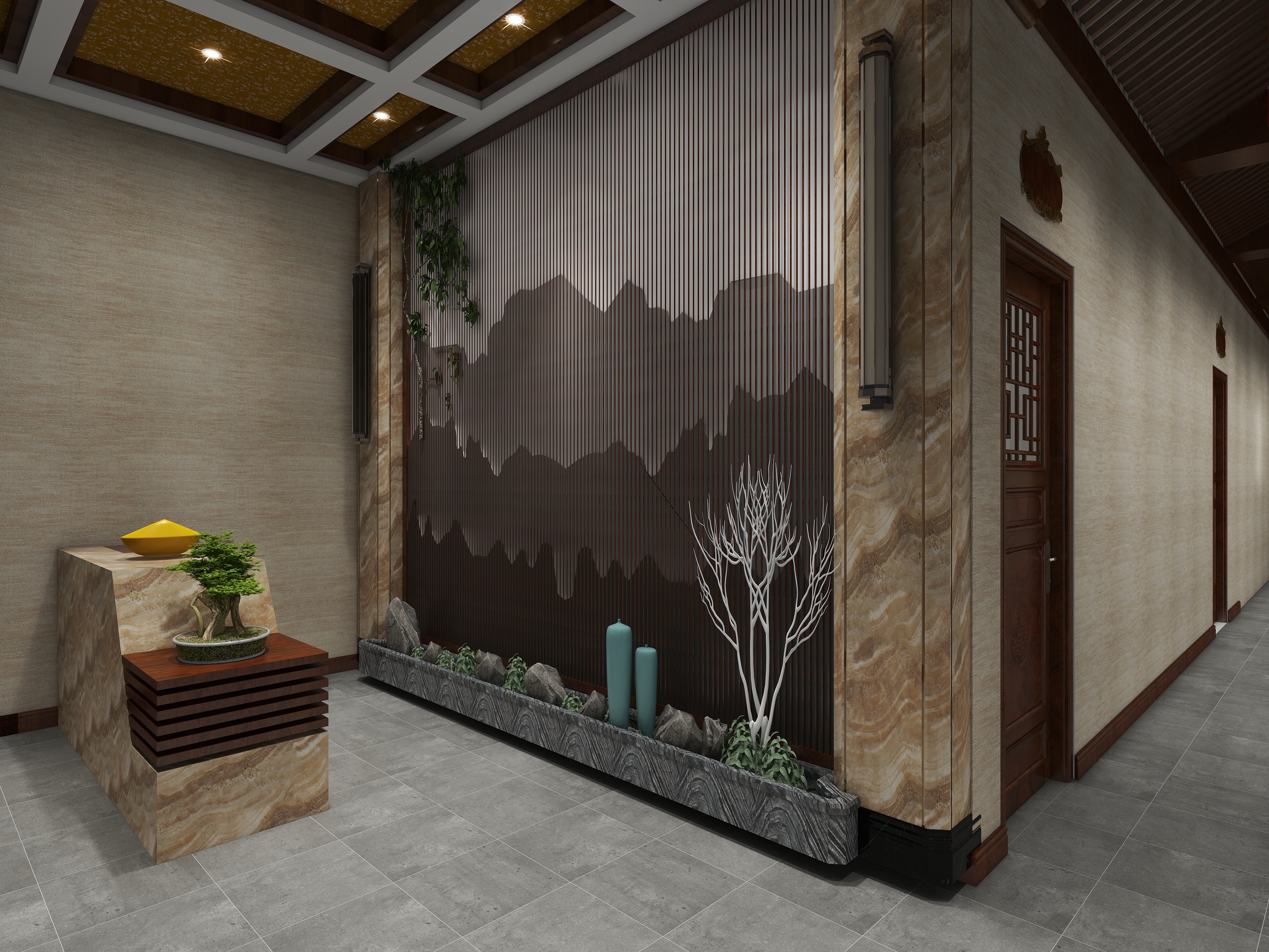 设计*效果图陈旺-江南民肴二层-装修设计方案