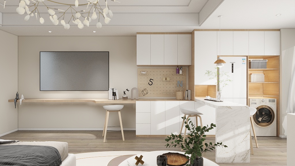 简约装饰iiii-天纵城16栋911-副本-装修设计方案