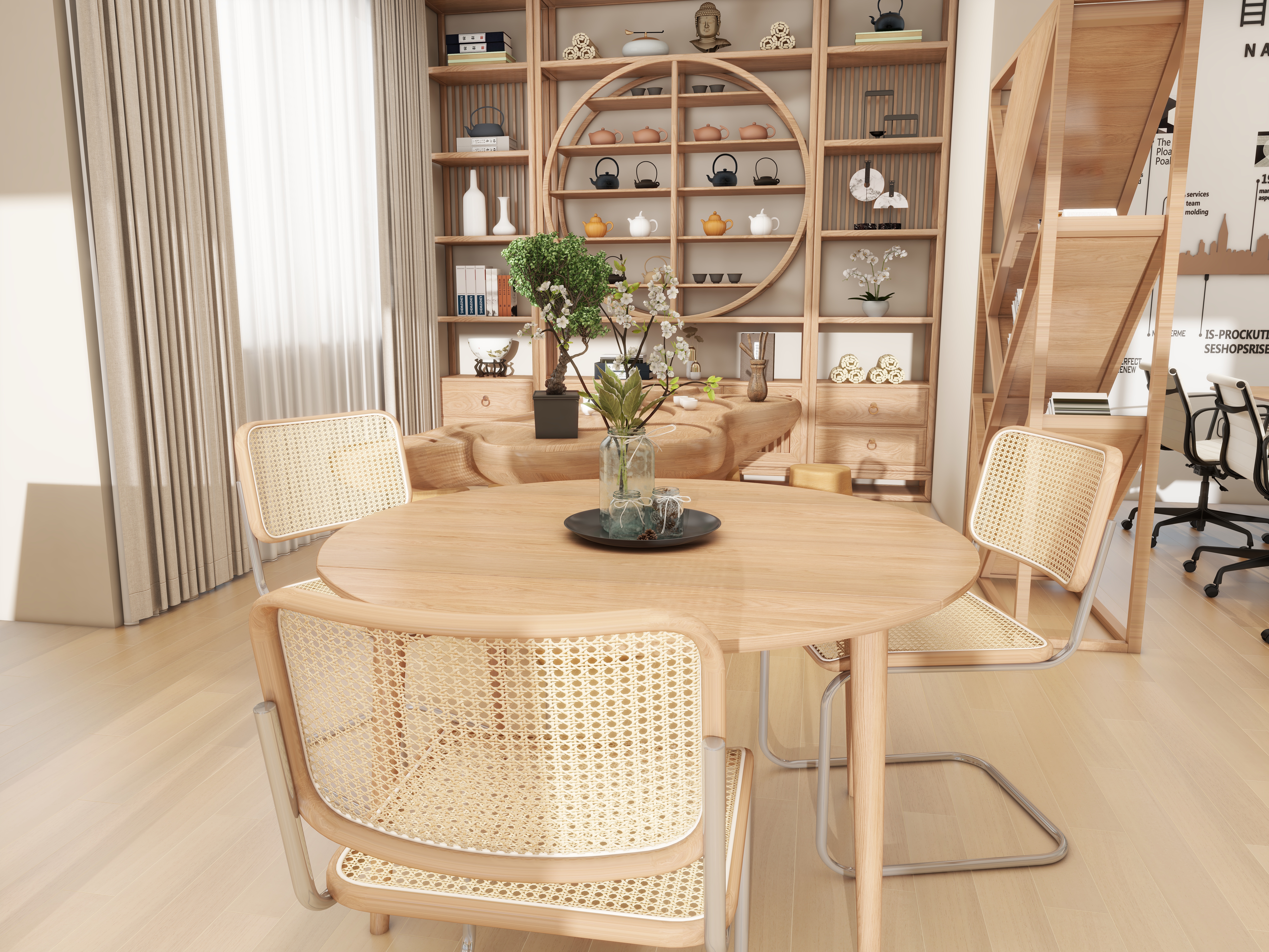 壹诺设计工作室-地产中介 装修效果图