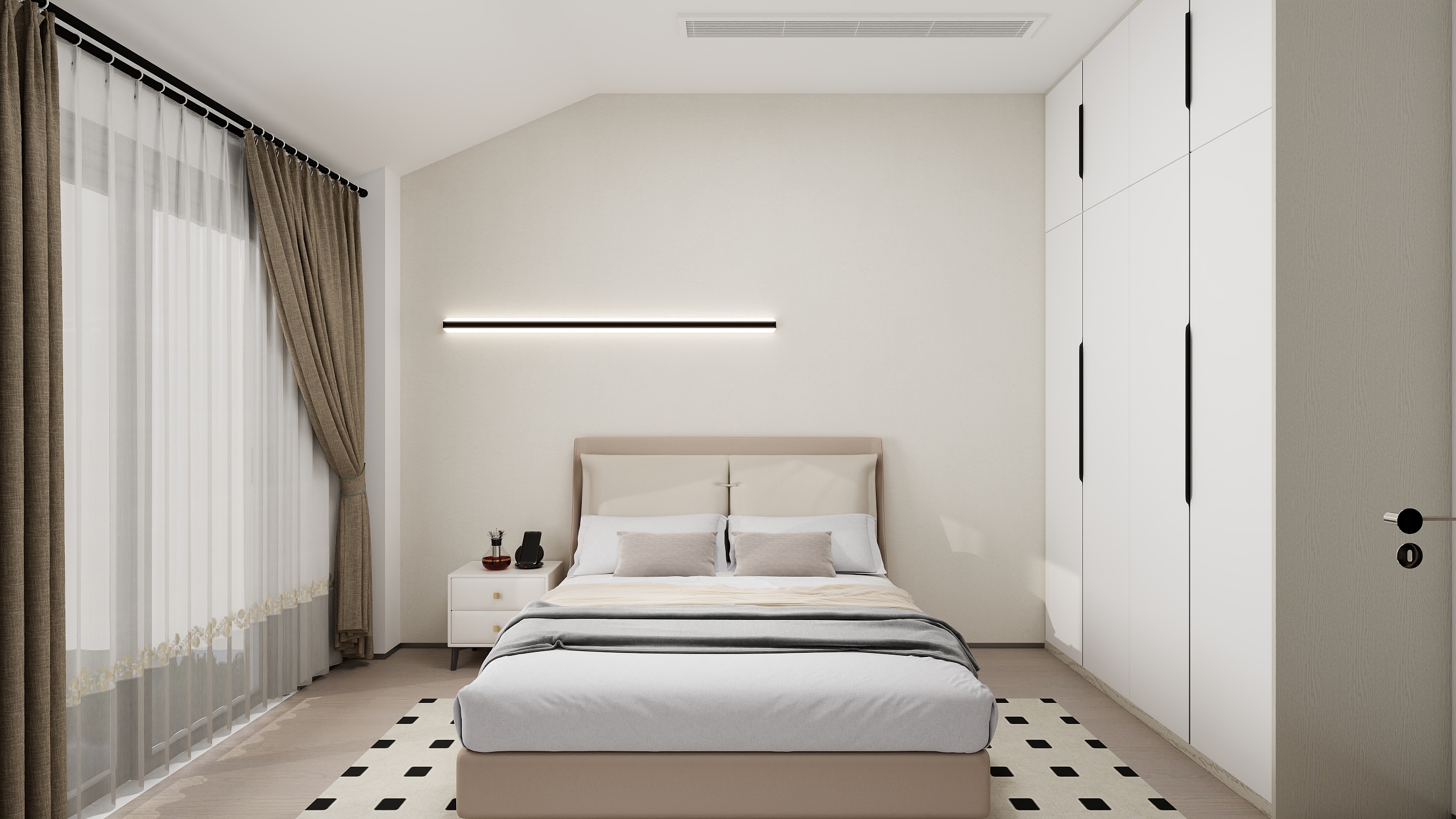 EVA月-淮左郡三层北次卧-装修设计方案