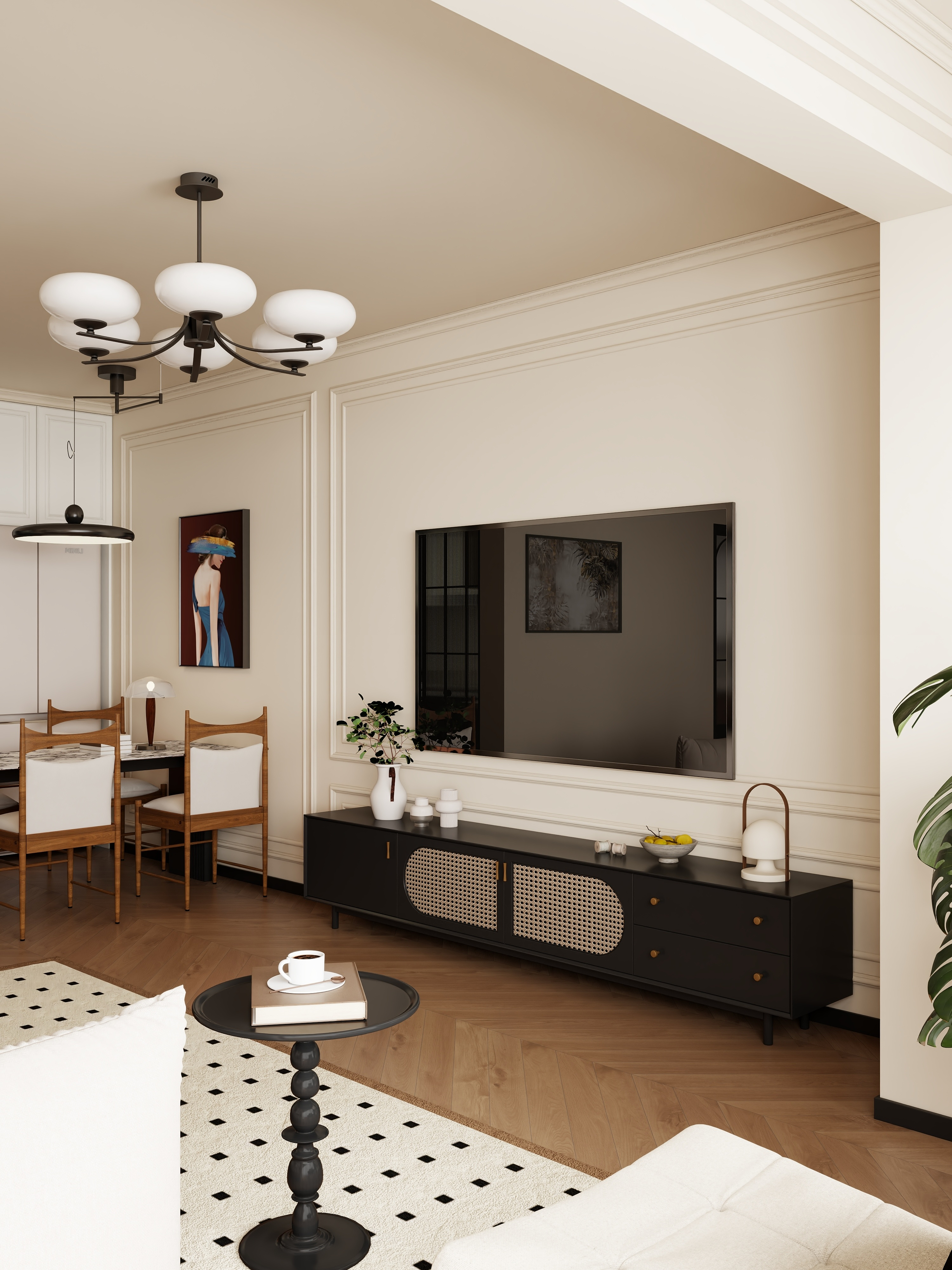 有点设计事务所-集美东方91㎡装修效果图