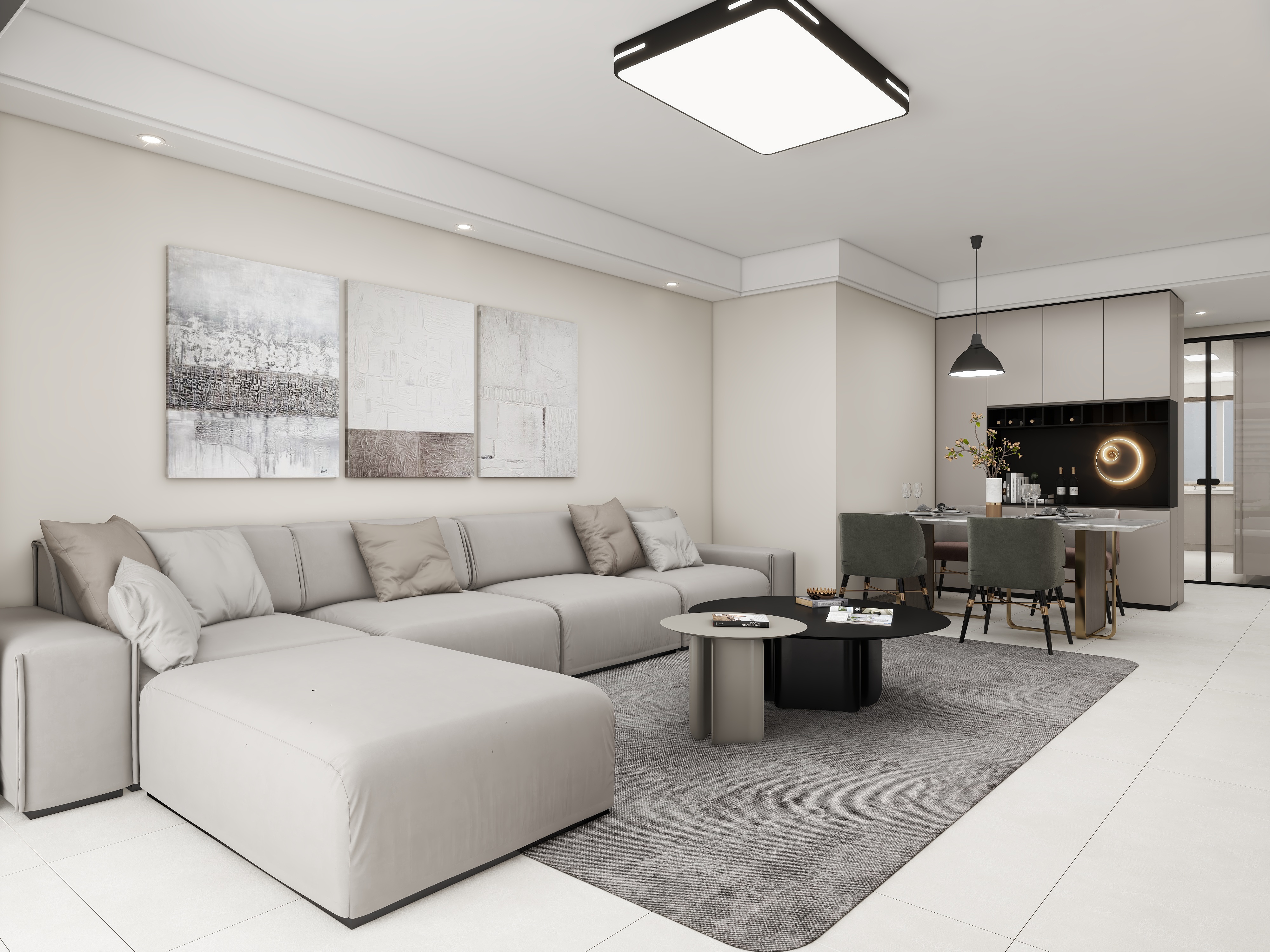 壹诺设计工作室-现代简约装修效果图