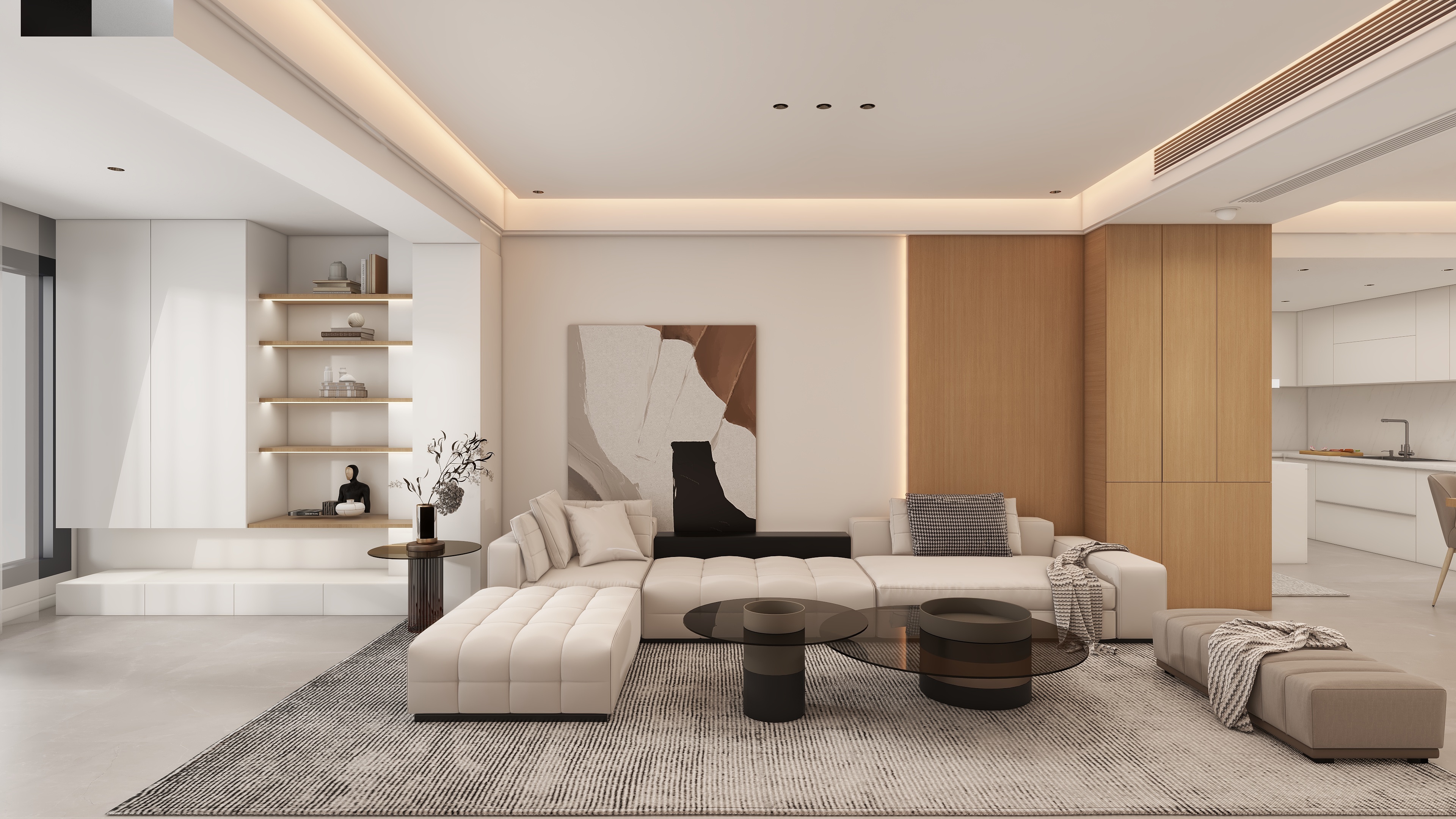 MI-ZHU-雅居乐90方-简约原木风-装修设计方案