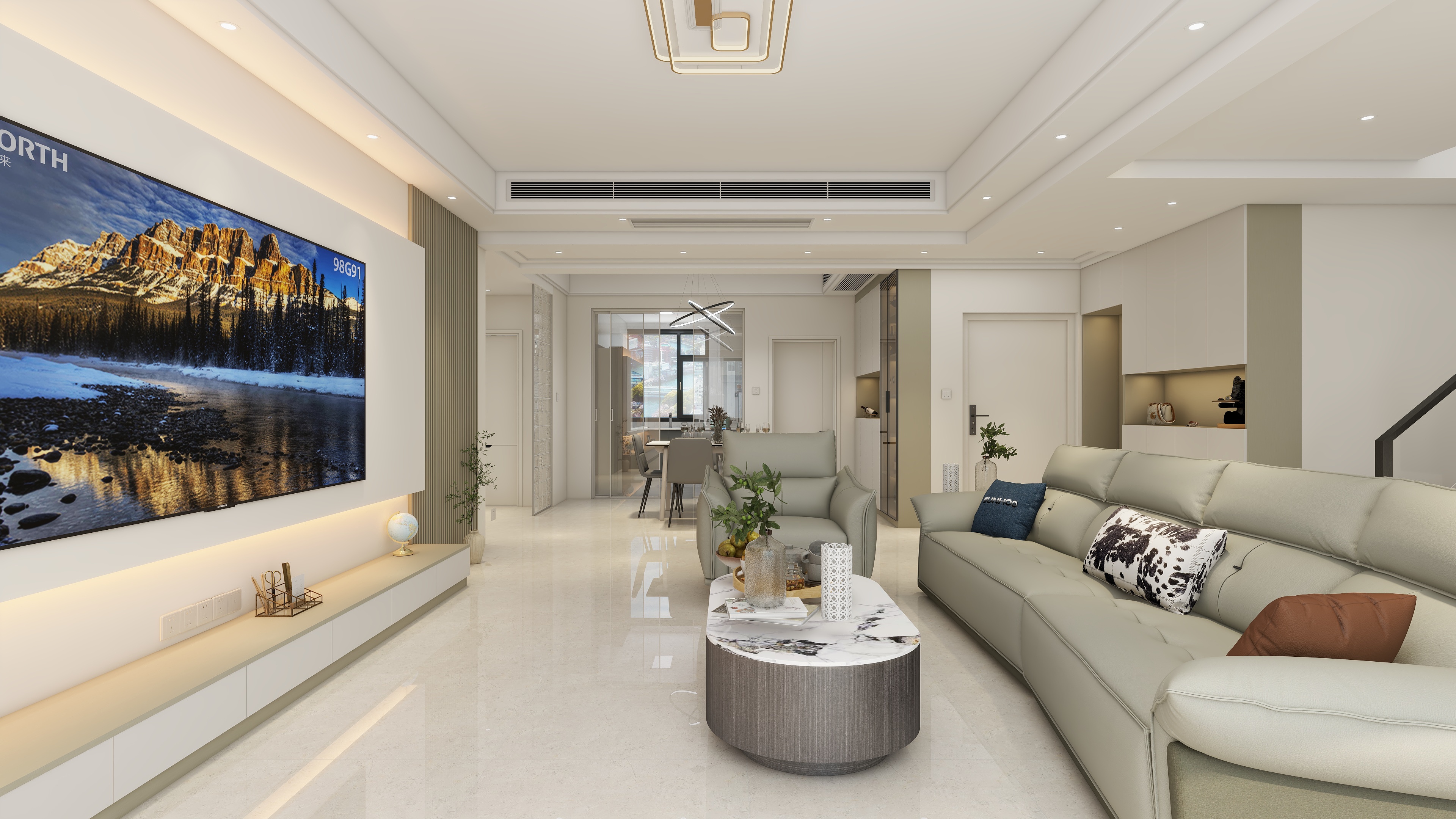 邓州石峰-邓州-新宇城复式直梯-5室2厅3卫-装修设计方案