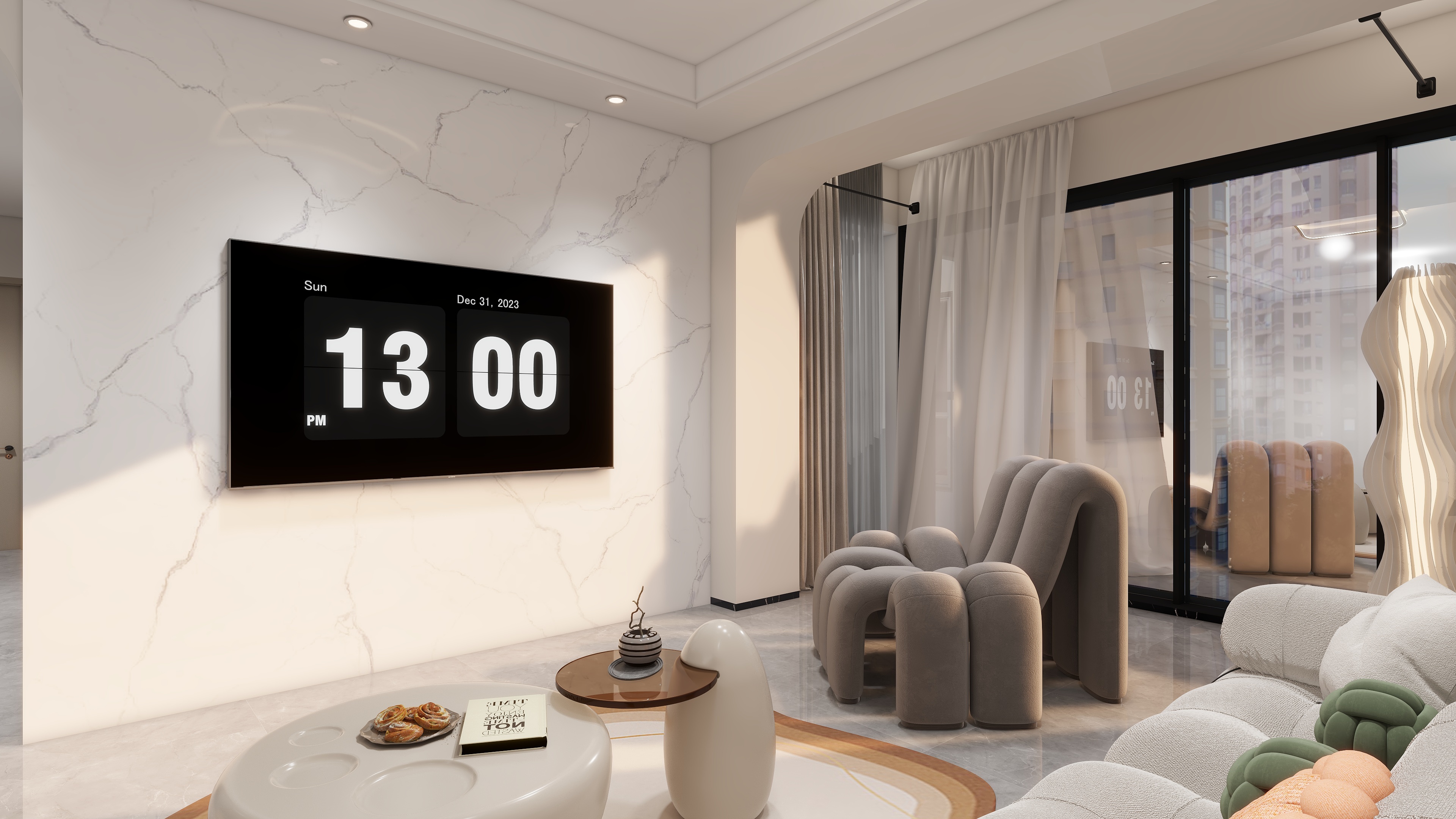 哦..-奶油104㎡4室-装修设计方案