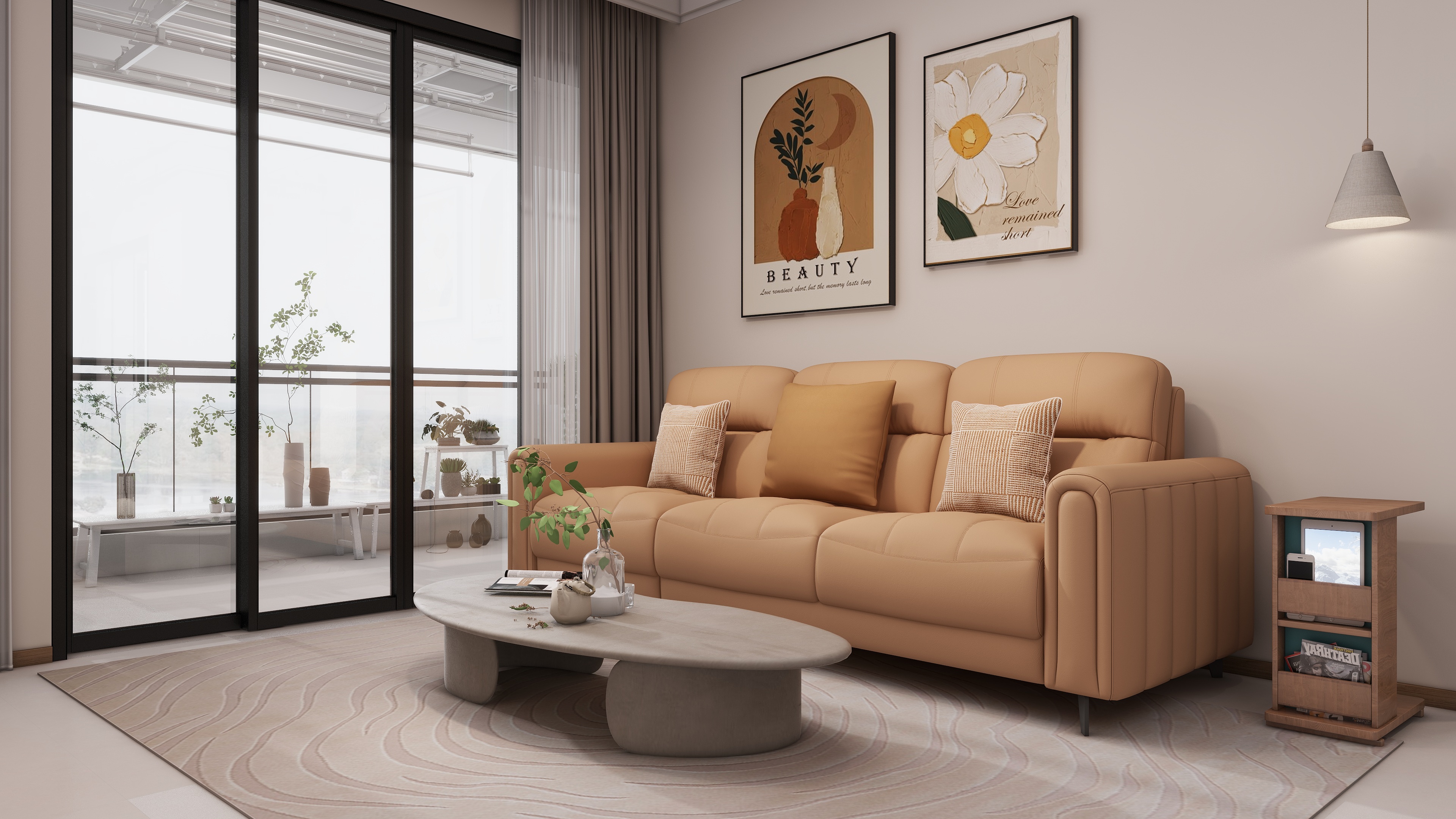 庄育霖-品秀星樾105平奶油风3室装修效果图