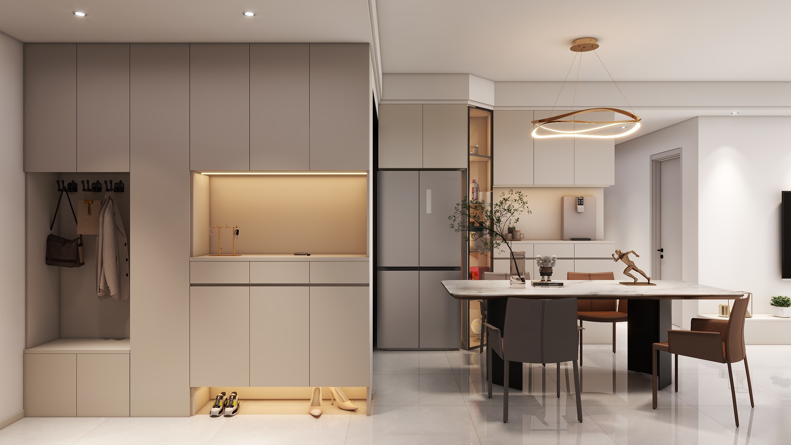 KJL效果图制作-常绿卧龙府雅苑109㎡3室-装修设计方案