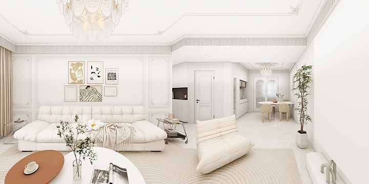祁文杰-法式奶油风-装修设计方案