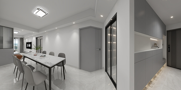 絔紙-罗总-三房平层-改格局-装修设计方案