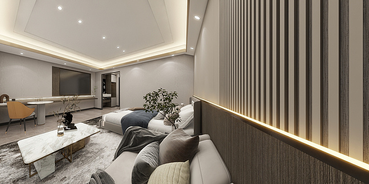 简约装饰iiii-天纵城16栋1611 55.38-副本-装修设计方案