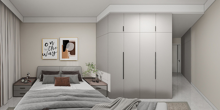 八设计-书香里9-2-804效果图-装修设计方案