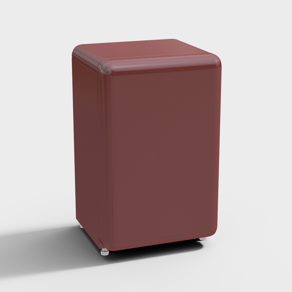 红色冰箱3D模型