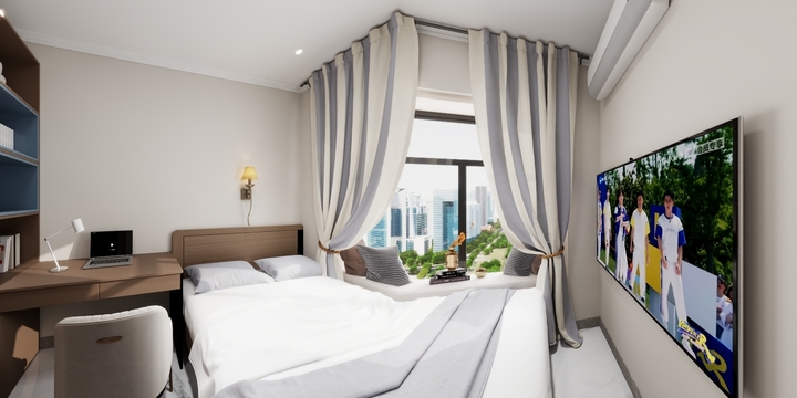 林雪娟设计-五邑上品户型6-4房2厅（73㎡）-装修设计方案