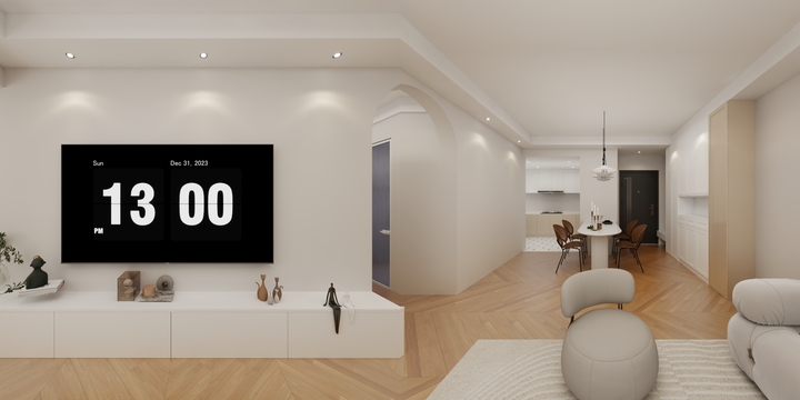 汤进忠-畔山华庭罗总奶油风-装修设计方案