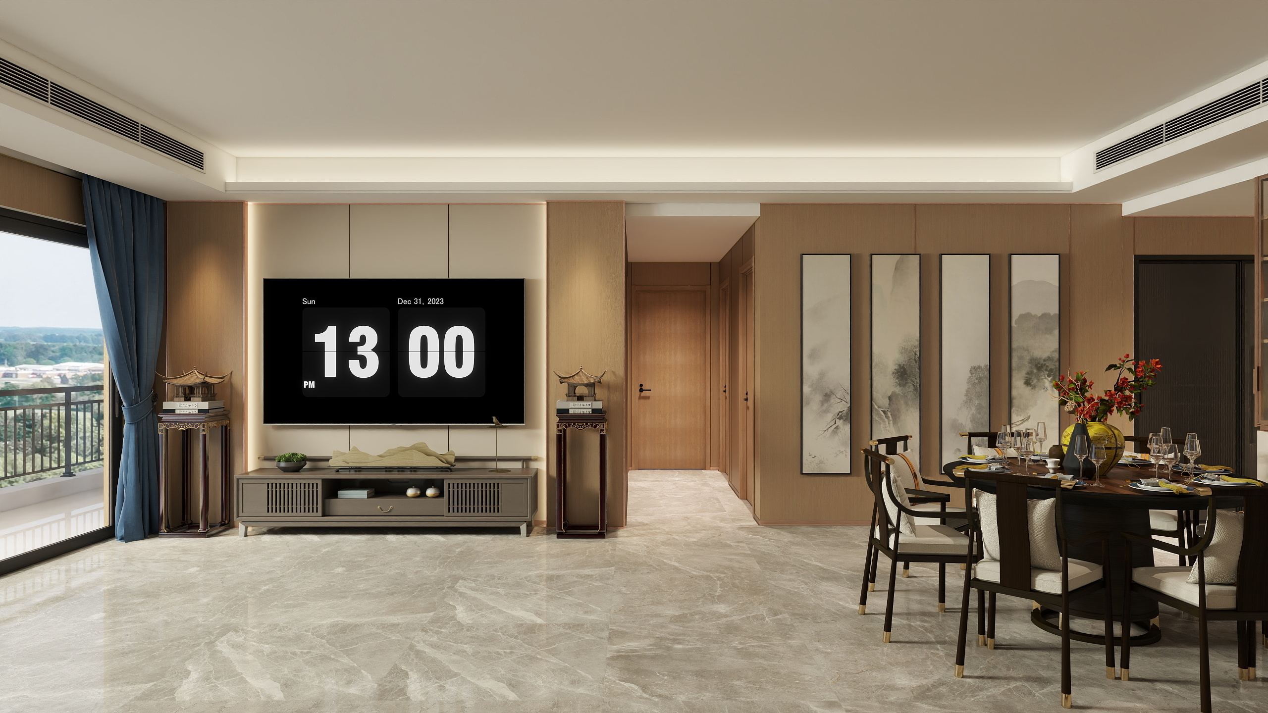 徐俊旻-江泮南苑161㎡3室装修效果图