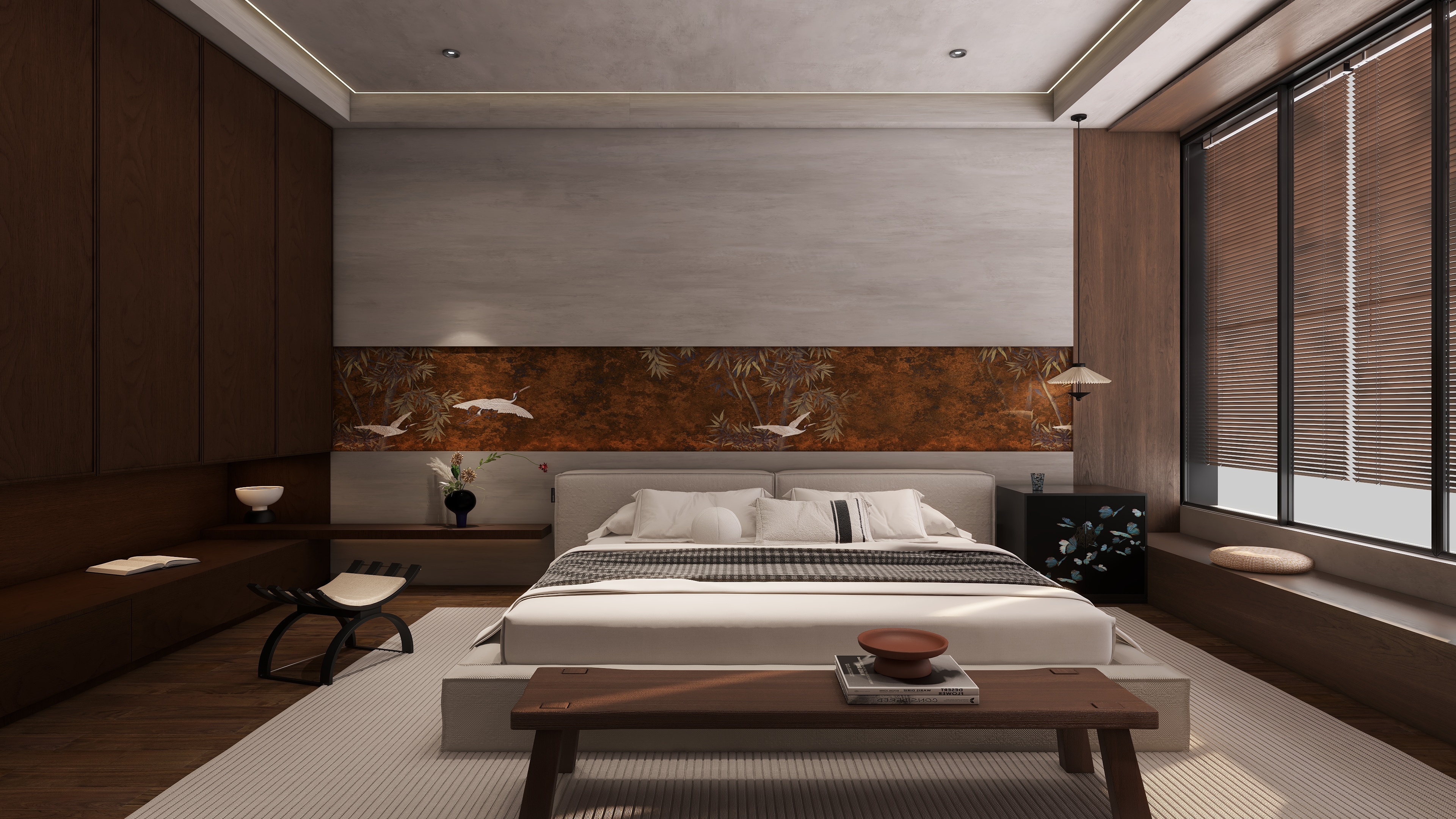 道禾daohe-中式——禅意空间《万花春睡》-装修设计方案