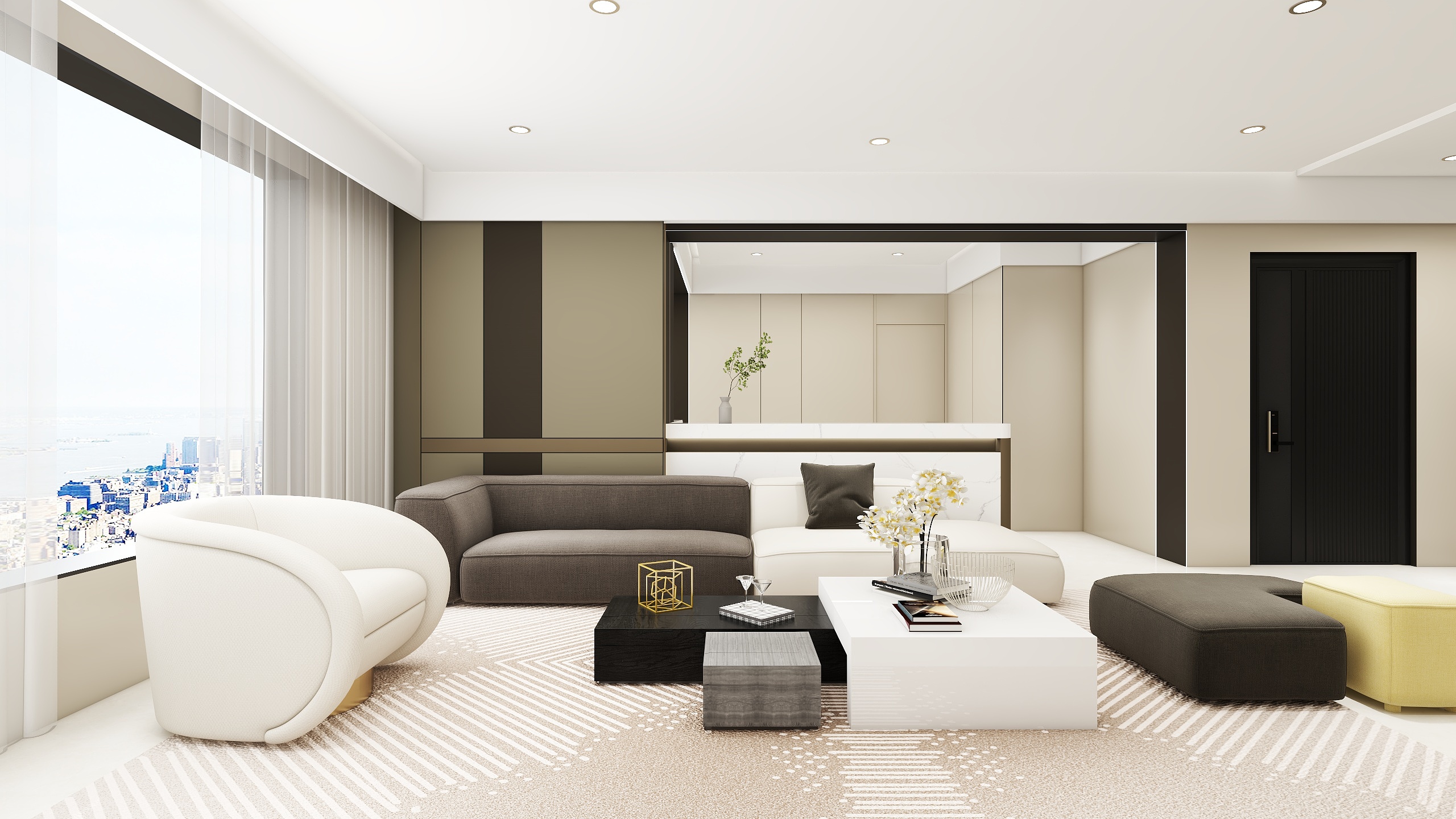 枫桦室内工作室-123㎡3室-装修设计方案