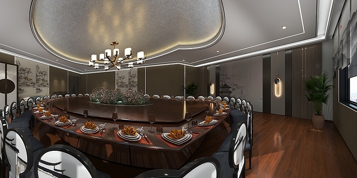 runtai-豪包餐厅-装修设计方案