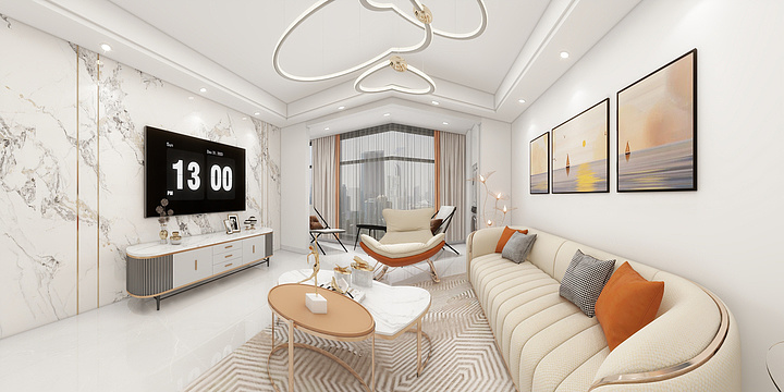 W效果图W-金源402-装修设计方案