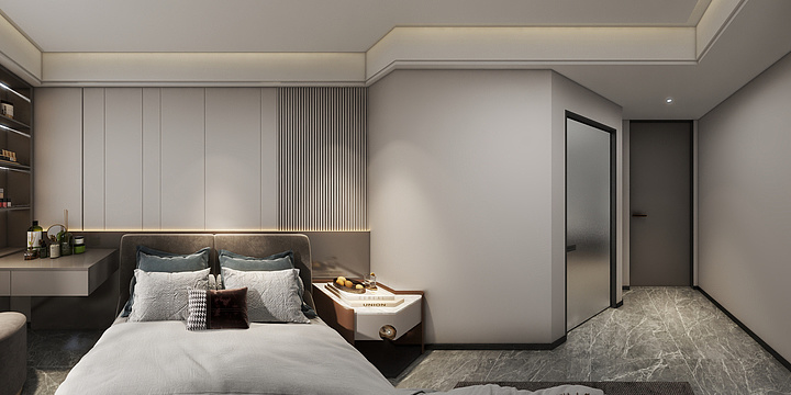 赋设计-建业城7-1-402(CAD原始平面图-装修设计方案