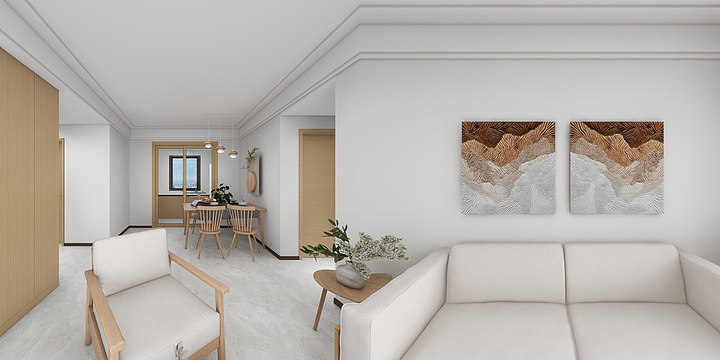 设计狮曹岗-逸景铭园116户型-装修设计方案