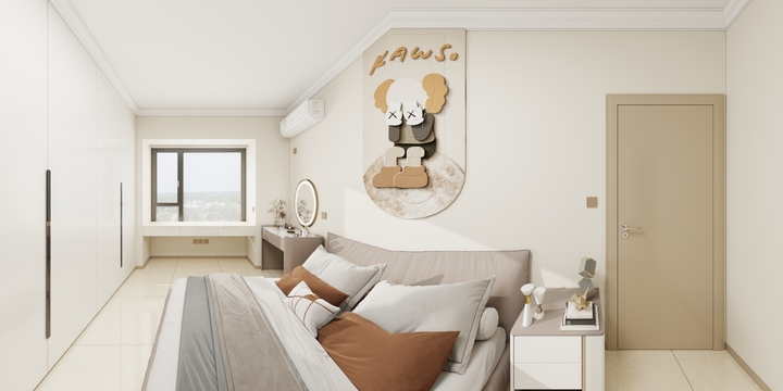 设计师蒙赚赚-汉悦府4栋-6栋01户型【奶油风格、实用性强、实景可落地】-装修设计方案