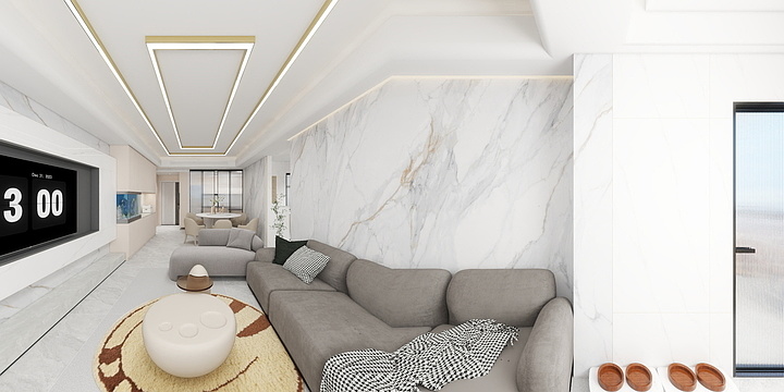 钟工ZJS-城市公园12栋东-西套32楼-装修设计方案