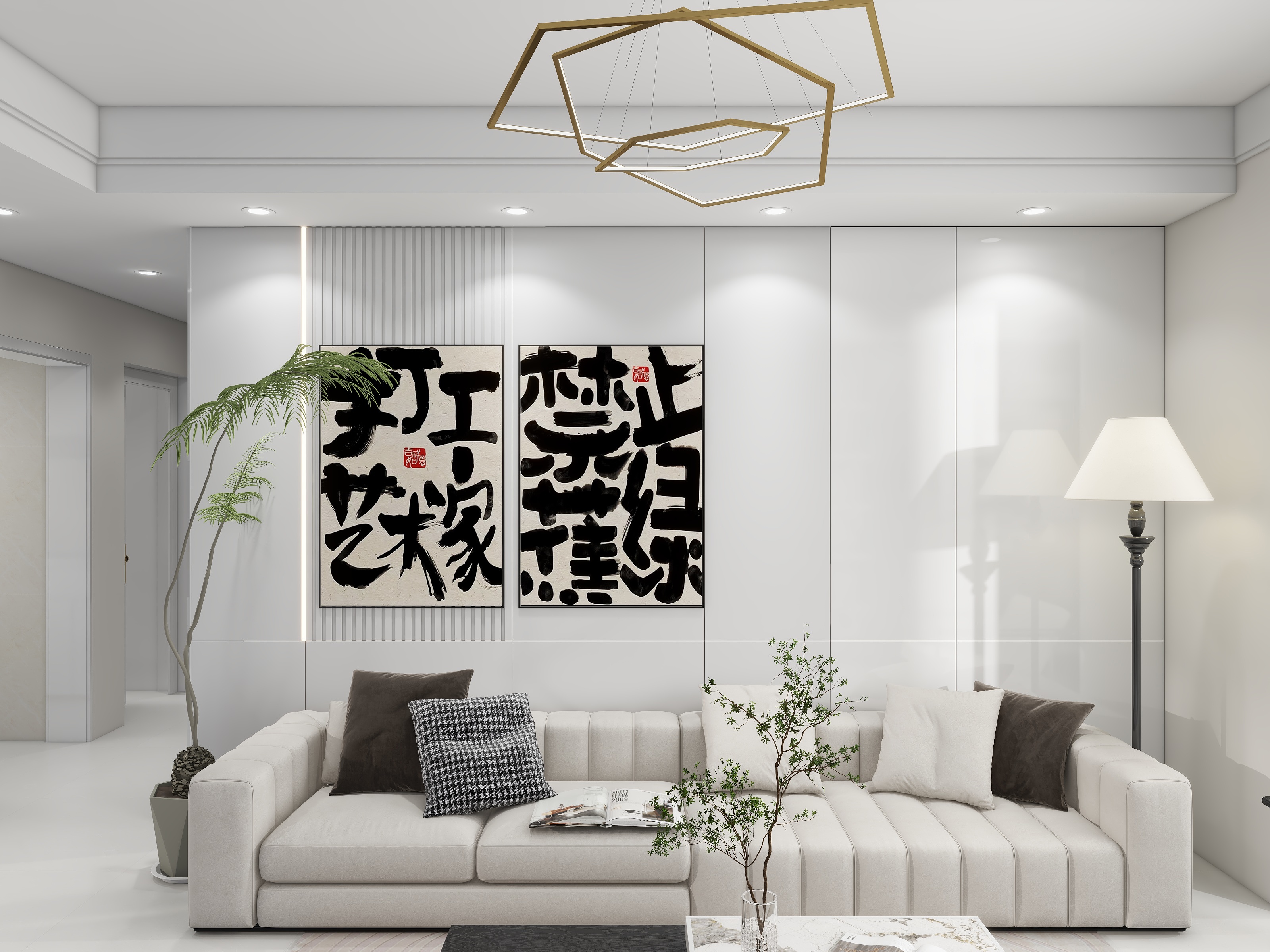 设计-男孩-址刘村安置小区现代简约117㎡4室装修效果图