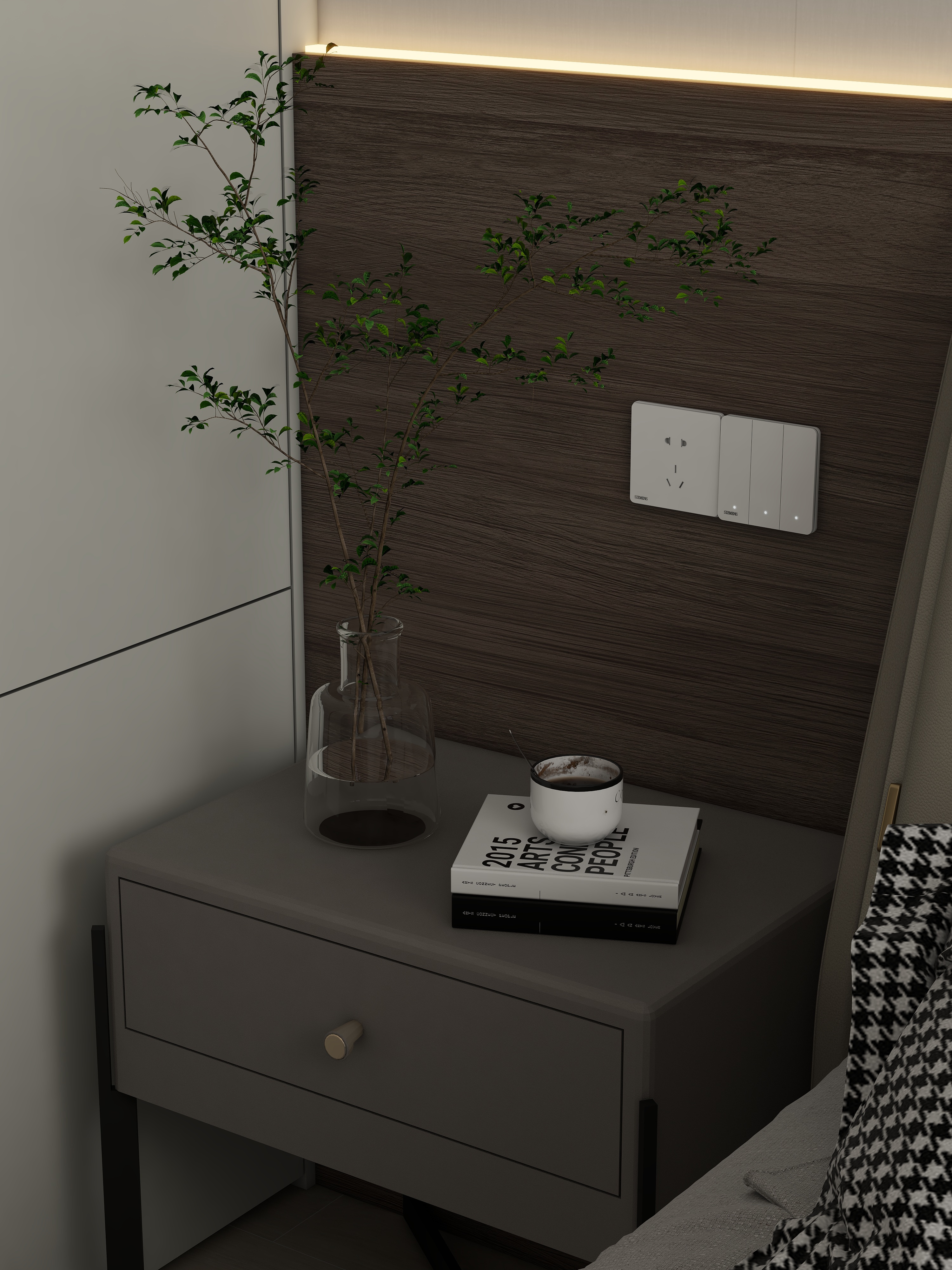 索菲亚高级设计师徐文俊-湖翠里-中古风-装修设计方案