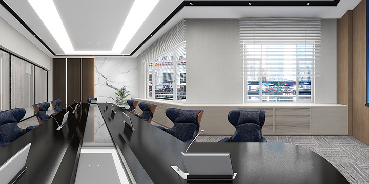 王国瑞-长春办公楼效果图-装修设计方案