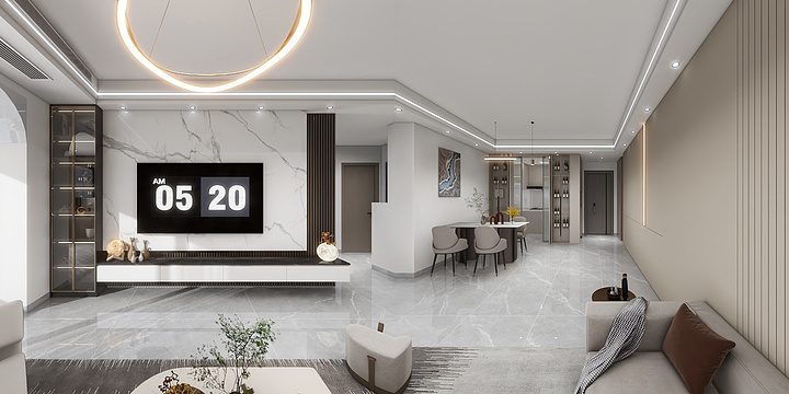 潮聲-《光和影》隆生·鹿江花园-装修设计方案