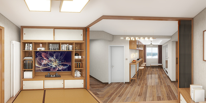 一抹朱砂-大兴中建国际港-装修设计方案