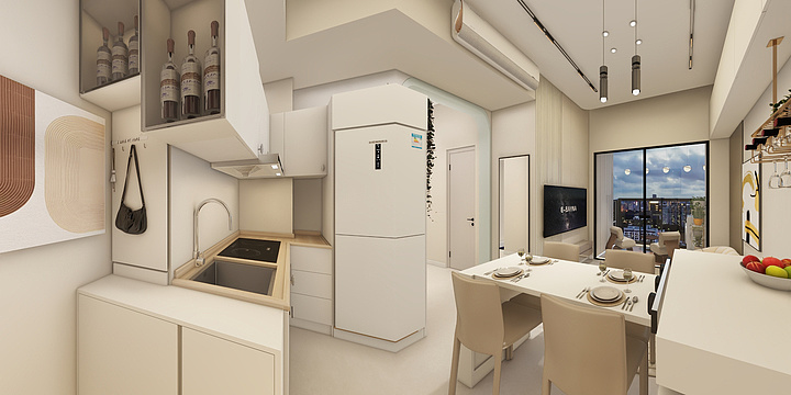 designer王cy-58平奶油-装修设计方案