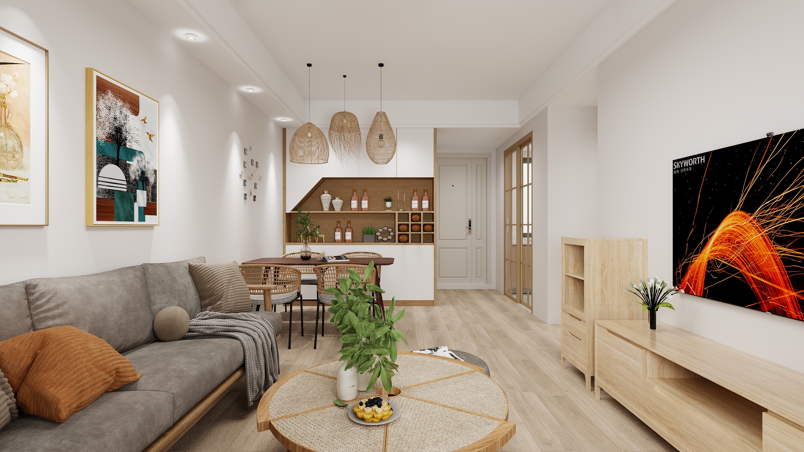 徐峻-海德公园81㎡3室-装修设计方案