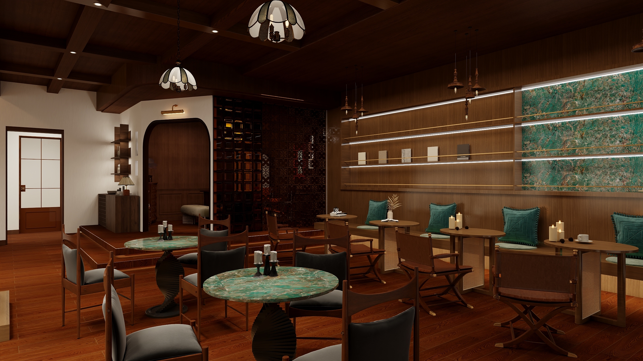 蔚然蓝风-Az咖啡2装修效果图