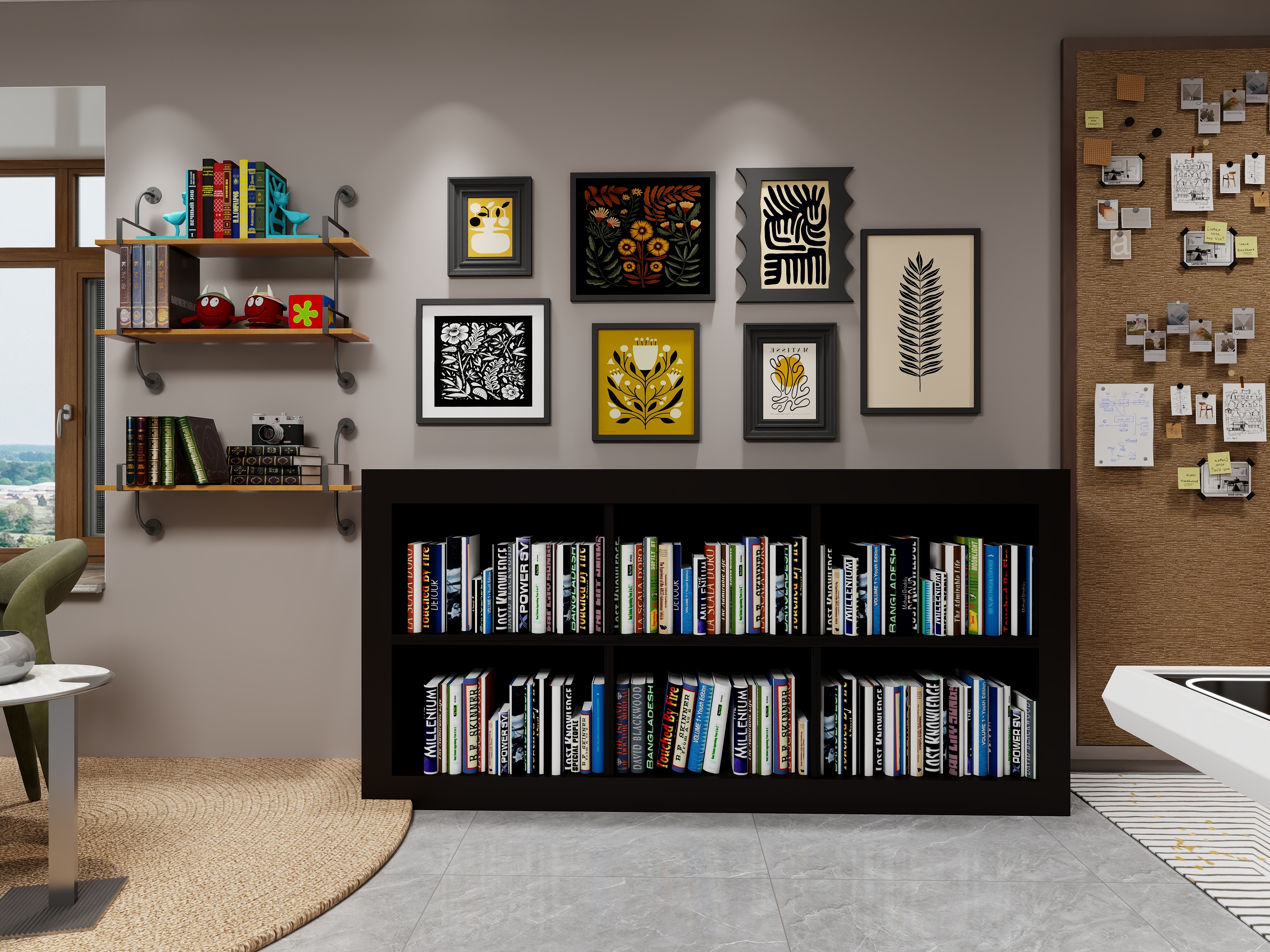 天马与跳跃-松江134㎡两层改造轰叭馆-混搭+工业风-装修设计方案