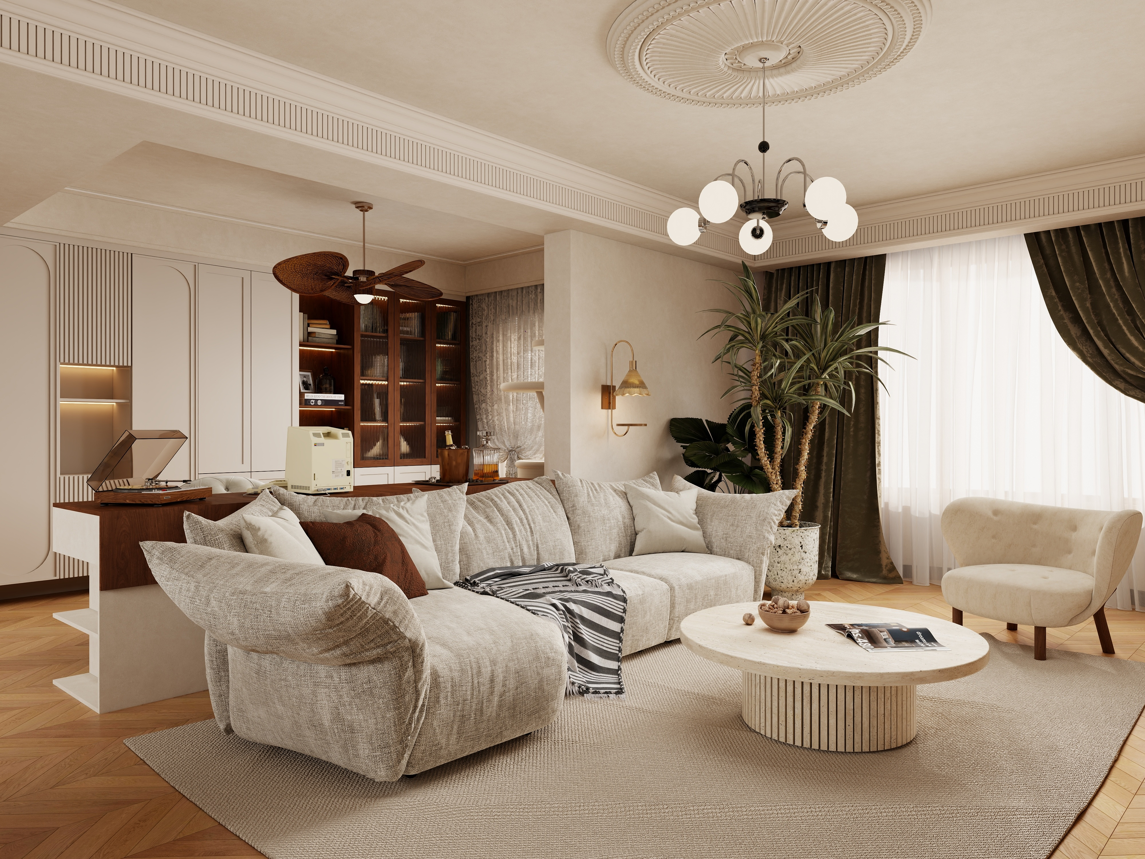 南天门老师-法式风格莎车-装修设计方案