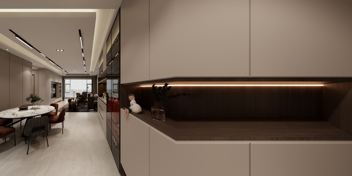 雅宅云筑丨陳俊丨-博白书香学府府二期2-1601-冯总雅居-墙砖版本-装修设计方案