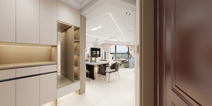 设计师蒙赚赚-04户型卧室法式风格-装修设计方案